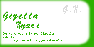 gizella nyari business card